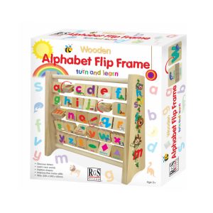 Wooden Alphabet Flip Frame